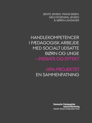 cover image of Handlekompetencer i pædagogisk arbejde med socialt udsatte børn og unge